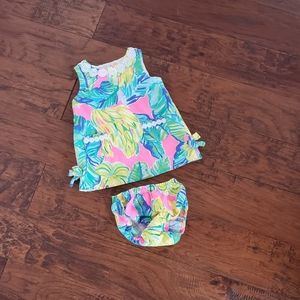 Tropical open back dress